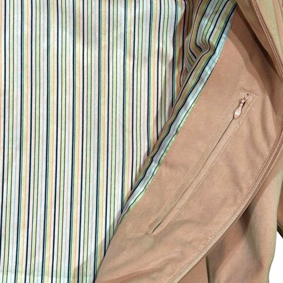 London Fog Womens Lightweight Zip-up Jacket Blazer Size M Petite Pink Lined - Picture 7 of 12